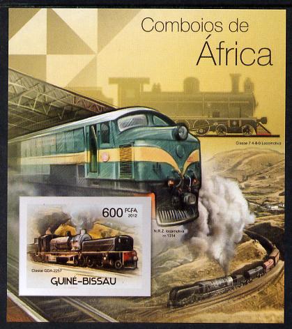 Guinea - Bissau 2012 Railways of Africa #4 imperf m/sheet unmounted mint. Note this item is privately produced and is offered purely on its thematic appeal
