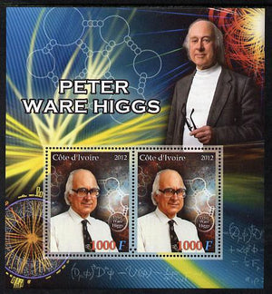 Ivory Coast 2012 Peter Ware Higgs perf sheetlet containing 2 values unmounted mint