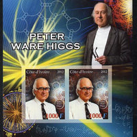 Ivory Coast 2012 Peter Ware Higgs imperf sheetlet containing 2 values unmounted mint