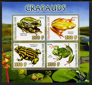 Mali 2012 Fauna - Toads perf sheetlet containing 4 values unmounted mint