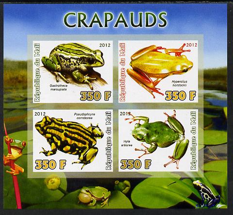 Mali 2012 Fauna - Toads imperf sheetlet containing 4 values unmounted mint