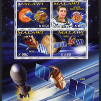 Malawi 2012 Space - 50th Anniversary of Centre for Space Studies #2 perf sheetlet containing 4 values unmounted mint
