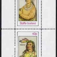 Staffa 1982 N American Indians #06 perf set of 2 values unmounted mint