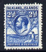 Falkland Islands 1929 Whale & Penguins 2.5d blue mounted mint SG 119