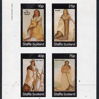 Staffa 1982 N American Indians #07 imperf set of 4 values unmounted mint