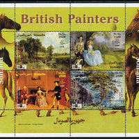 Somalia 1999 British Painters perf sheetlet containing 4 values unmounted mint. Note this item is privately produced and is offered purely on its thematic appeal