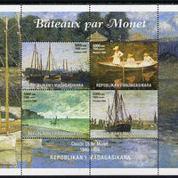 Madagascar 1999 Paintings by Monet perf sheetlet containing 4 values unmounted mint. Note this item is privately produced and is offered purely on its thematic appeal