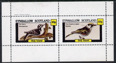 Eynhallow 1982 Birds #10 (Hairy Woodpecker & Warbler) perf,set of 2 values (40p & 60p) unmounted mint