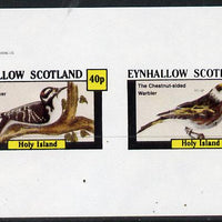 Eynhallow 1982 Birds #10 (Hairy Woodpecker & Warbler) imperf,set of 2 values (40p & 60p) unmounted mint