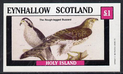 Eynhallow 1982 Buzzard imperf souvenir sheet (£1 value) unmounted mint