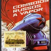 Guinea - Bissau 2012 Russian Steam Trains - OB 0-4-0 imperf deluxe sheet unmounted mint. Note this item is privately produced and is offered purely on its thematic appeal