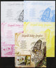 Guinea - Bissau 2012 Commemorating Leopold Sedar Senghor - Butterflies #1 deluxe sheet - the set of 5 imperf progressive proofs comprising the 4 individual colours plus all 4-colour composite, unmounted mint