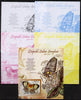 Guinea - Bissau 2012 Commemorating Leopold Sedar Senghor - Butterflies #4 deluxe sheet - the set of 5 imperf progressive proofs comprising the 4 individual colours plus all 4-colour composite, unmounted mint