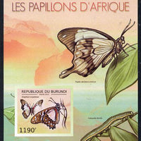 Burundi 2012 Butterflies #2 imperf deluxe sheet unmounted mint