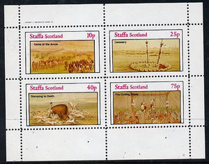 Staffa 1982 N American Indian Culture perf set of 4 values unmounted mint