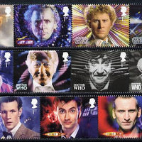 Great Britain 2013 Doctor Who perf set of 11 values unmounted mint