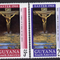 Guyana 1968 Easter perf set of 2 unmounted mint SG463-4