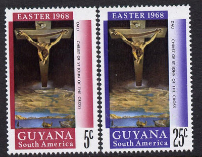 Guyana 1968 Easter perf set of 2 unmounted mint SG463-4