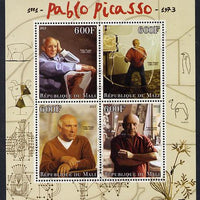 Mali 2013 Pablo Picasso perf sheetlet containing four values unmounted mint