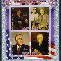 Mali 2013 Franklin D Roosevelt imperf sheetlet containing four values unmounted mint