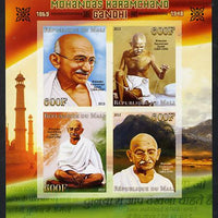 Mali 2013 Mahatma Gandhi imperf sheetlet containing four values unmounted mint