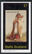 Staffa 1982 N American Indians #10 imperf souvenir sheet unmounted mint (£1 value)