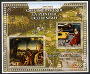 Ivory Coast 2013 Art Masterpieces from the Western World - Renaissance & Mannerism - Lucas Cranach (Cranach the Elder) imperf sheetlet containing 2 values unmounted mint