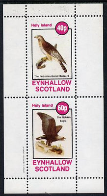 Eynhallow 1982 Birds #12 (Buzzard & Eagle) perf,set of 2 values (40p & 60p) unmounted mint