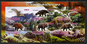 Djibouti 2013 Dinosaurs #2 imperf sheetlet containing 6 values unmounted mint