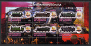 Djibouti 2013 British Steam Locomotives #2 perf sheetlet containing 6 values unmounted mint