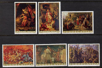 Yugoslavia 1976 Paintings Showing Historical Events perf set of 6 unmounted mint, SG 1750-55