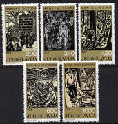 Yugoslavia 1978 Republic Day - Graphic Art perf set of 5 unmounted mint, SG 1852-56
