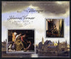 Ivory Coast 2013 Art Masterpieces from the Western World - Baroque Period - Johannes Vermeer perf sheetlet containing 2 values unmounted mint