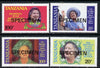 Tanzania 1985 Life & Times of HM Queen Mother set of 4 each opt'd SPECIMEN (as SG 425-8) unmounted mint