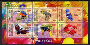 Ivory Coast 2013 Birds perf sheetlet containing 6 values unmounted mint