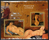 Ivory Coast 2013 Art Masterpieces from the Western World - Modernism - Amedeo Modigliani perf sheetlet containing 2 values unmounted mint