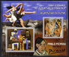 Ivory Coast 2013 Art Masterpieces from the Western World - Modernism - Pablo Picasso perf sheetlet containing 2 values unmounted mint