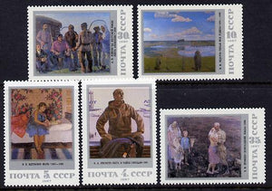 Russia 1987 Paintings set of 5 unmounted mint, SG 5806-10
