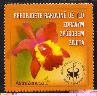 Cinderella - Czech Republic 2000 (?) Anti Cancer undenominated self-adhesive label unmounted mint