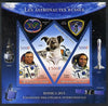 Mali 2013 Rossica Stamp Exhibition - Russian Astronauts #06 imperf sheetlet containing 3 values (2 triangulars & one diamond shaped) unmounted mint