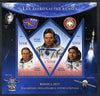 Mali 2013 Rossica Stamp Exhibition - Russian Astronauts #17 perf sheetlet containing 3 values (2 triangulars & one diamond shaped) unmounted mint