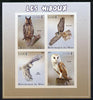 Mali 2013 Owls imperf sheetlet containing 4 values unmounted mint
