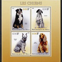 Mali 2013 Dogs perf sheetlet containing 4 values unmounted mint