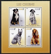 Mali 2013 Dogs perf sheetlet containing 4 values unmounted mint