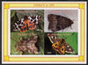 Chad 2013 Moths #3 imperf sheetlet containing 4 values unmounted mint. Note this item is privately produced and is offered purely on its thematic appeal