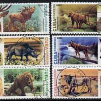 Cuba 2002 Prehistoric Animals set of 6 fine cto used SG 4627-32