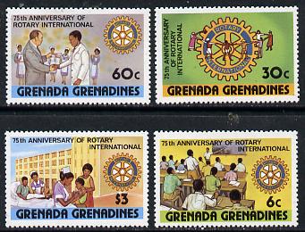 Grenada - Grenadines 1980 75th Anniversary of Rotary International set of 4 unmounted mint, SG 377-80