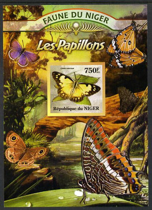 Niger Republic 2013 Butterflies #1 imperf m/sheet unmounted mint. Note this item is privately produced and is offered purely on its thematic appeal