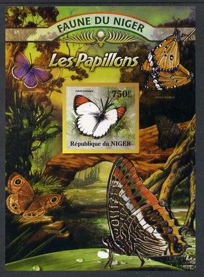 Niger Republic 2013 Butterflies #2 imperf m/sheet unmounted mint. Note this item is privately produced and is offered purely on its thematic appeal