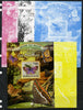 Niger Republic 2013 Butterflies #4 m/sheet - the set of 5 imperf progressive proofs comprising the 4 individual colours plus all 4-colour composite, unmounted mint